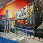 I Like Comics Mural with signatures