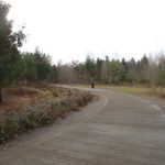 Burnt Bridge Creek Trail jogger at Andresen