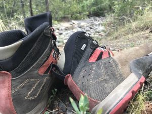 Backpacking in Skagit Boots by the Creek