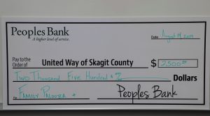 Peoples Bank United Way Check