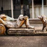 Sedro-Woolley-street art Carving Cowboy-and-his-Dog