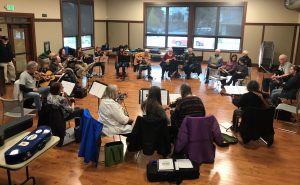 Several Celtic music and dance events, like this Scottish music session, are held each month at Celtic Arts Foundation's Littlefield Celtic Center.